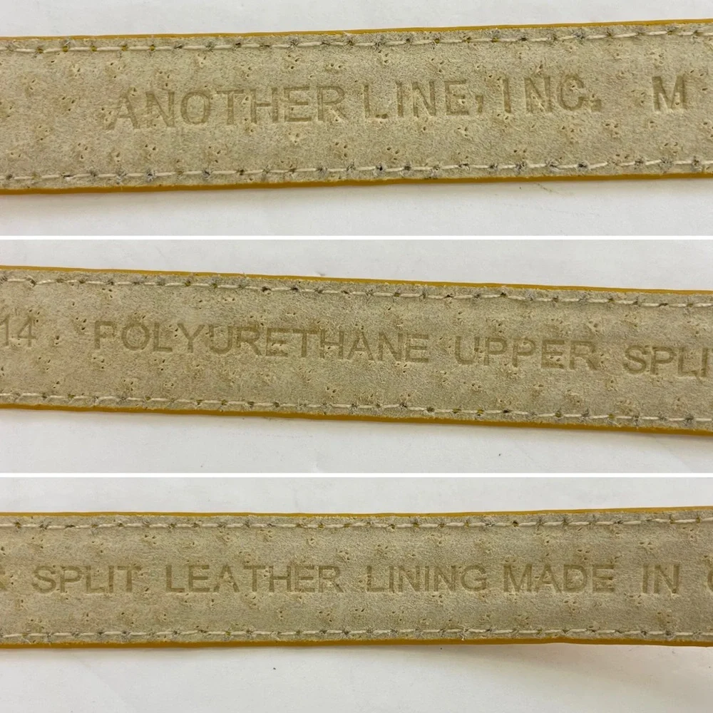 Vintage‎ Marigold Yellow Thin Skinny Belt